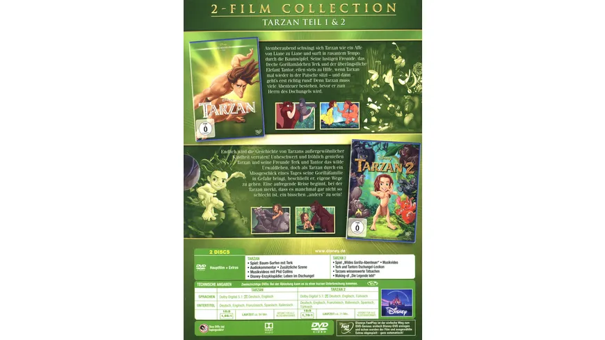 Tarzan - Doppelpack ( Classics + 2. Teil)  [2 DVDs]
