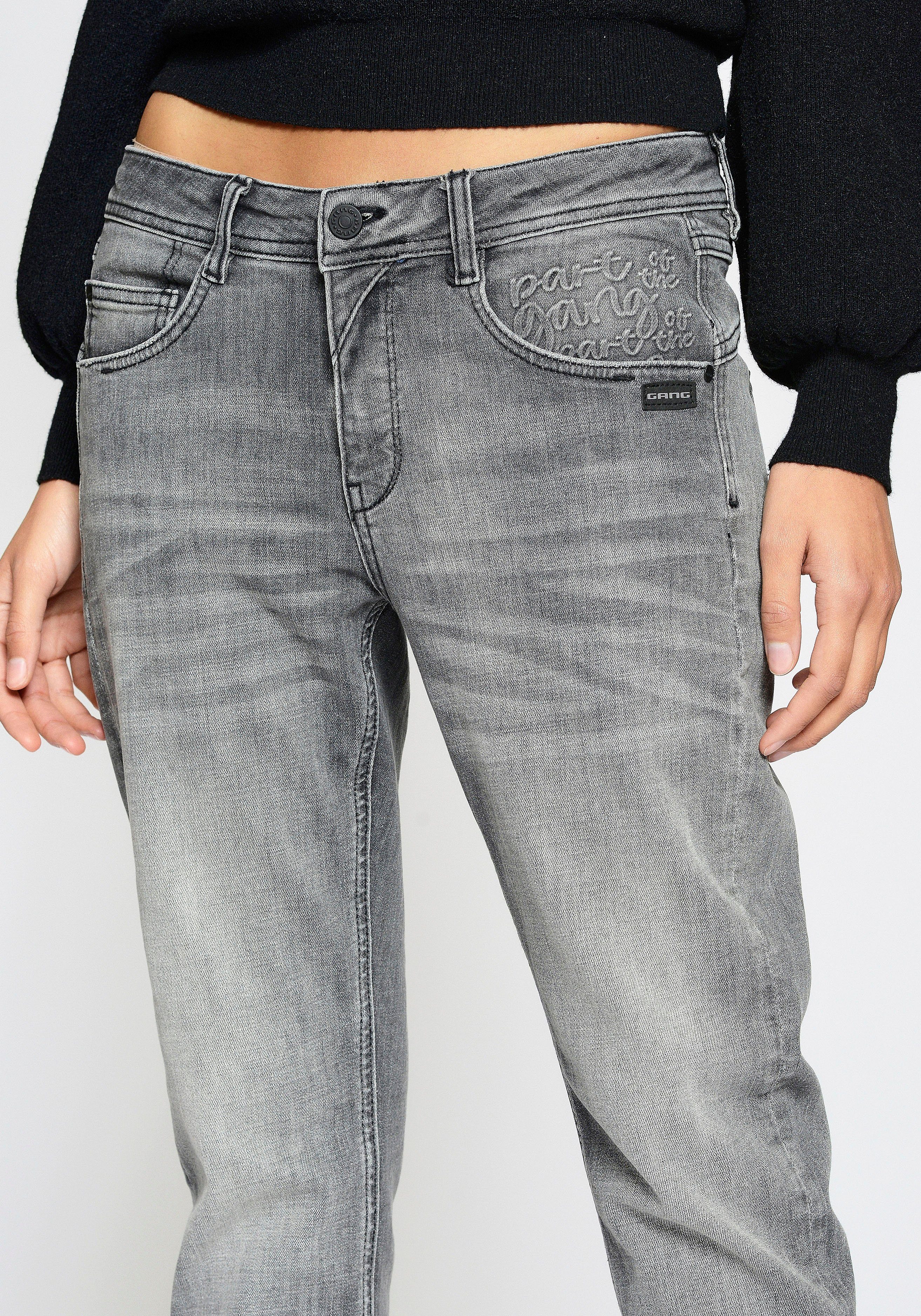 GANG Relax-fit-Jeans 94Amelie Relaxed Fit mit Used-Effekten