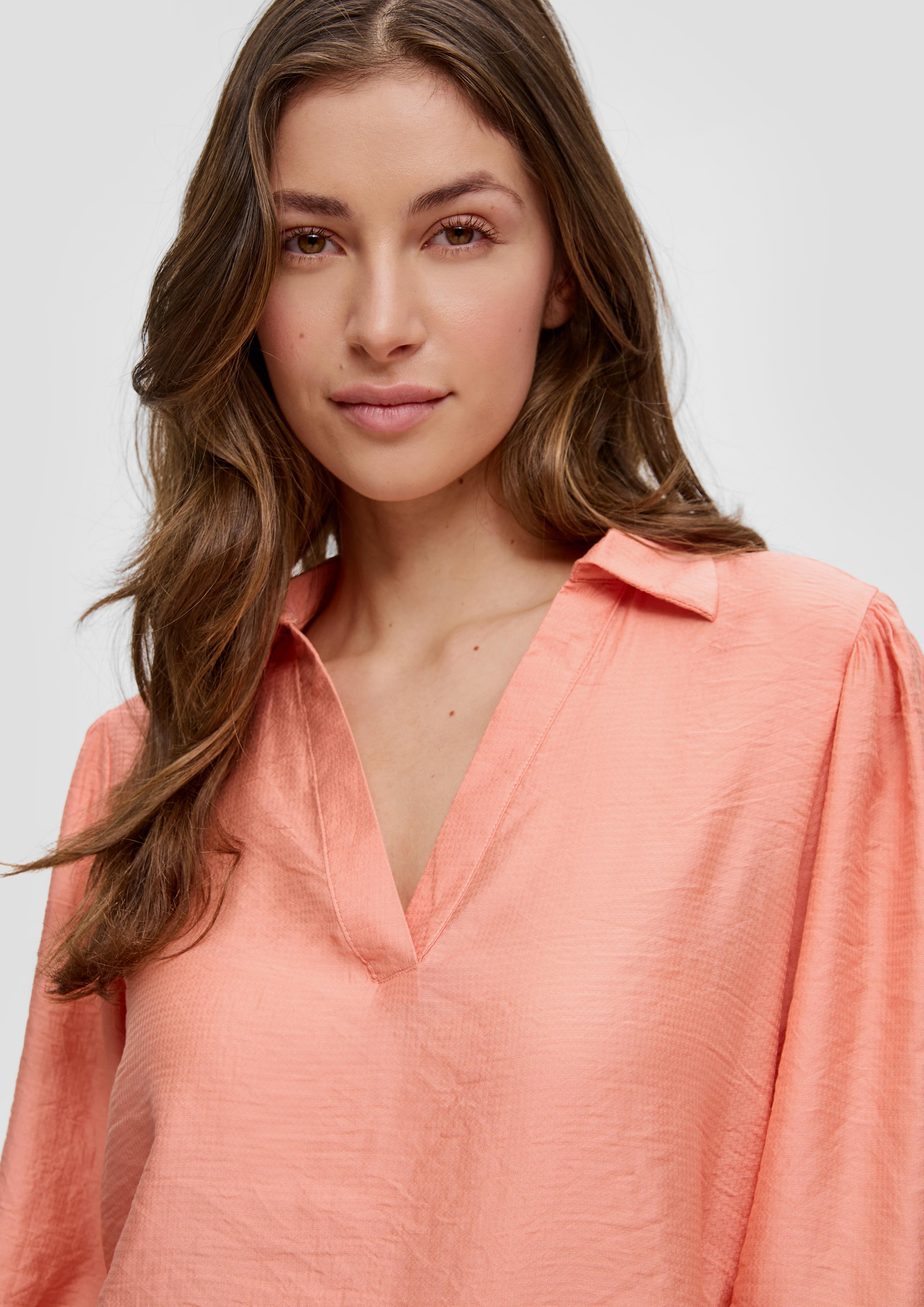 Bluse mit Puffärmel aus Viskosemix  2137582-2108