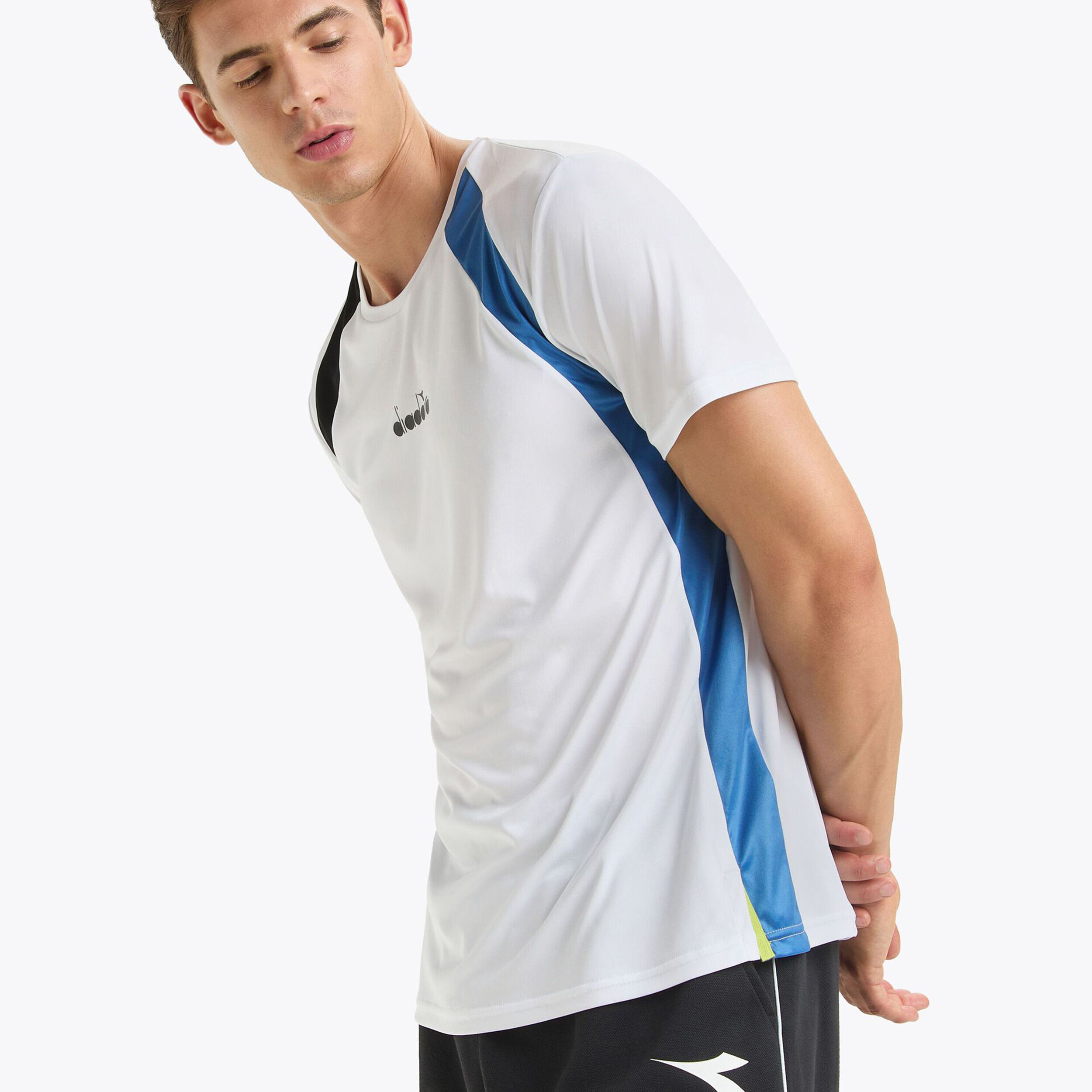 T-Shirt Herren - Weiß, Blau
