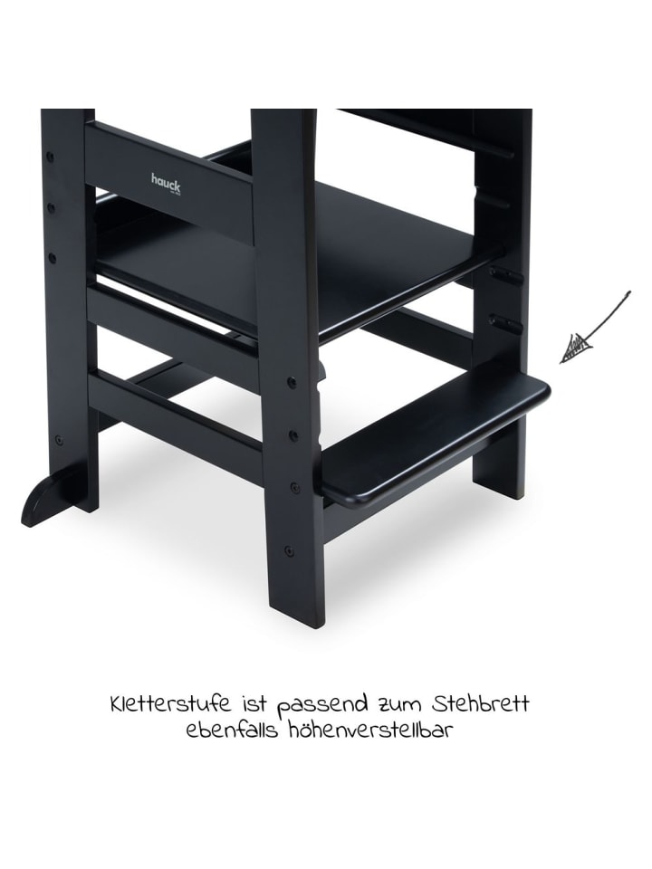 Hauck Lernturm / Kinderstuhl für Küche - Learn N Explore in schwarz günstig kaufen onesize