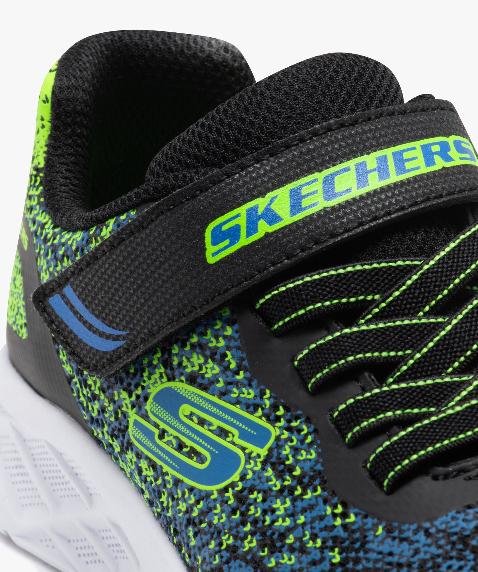 Baskets Garçons running à reliefs colorés - Skechers marine | GEMO
