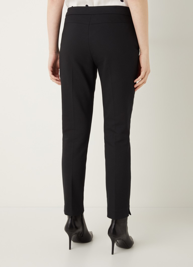 Hobbs Annie mid waist slim fit cropped trousers