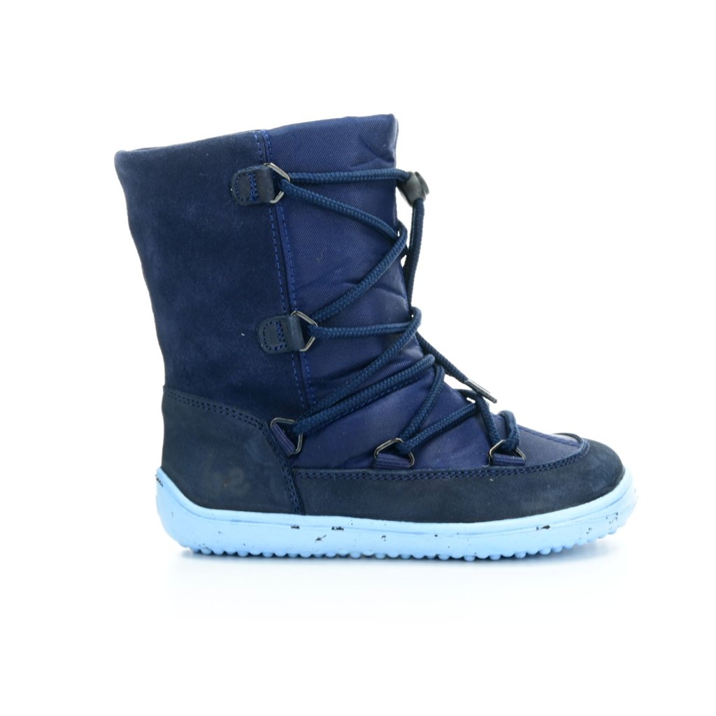 Be Lenka Snowfox Kids 2.0 Dunkelblau und Hellblau Winterbarfußschuhe
