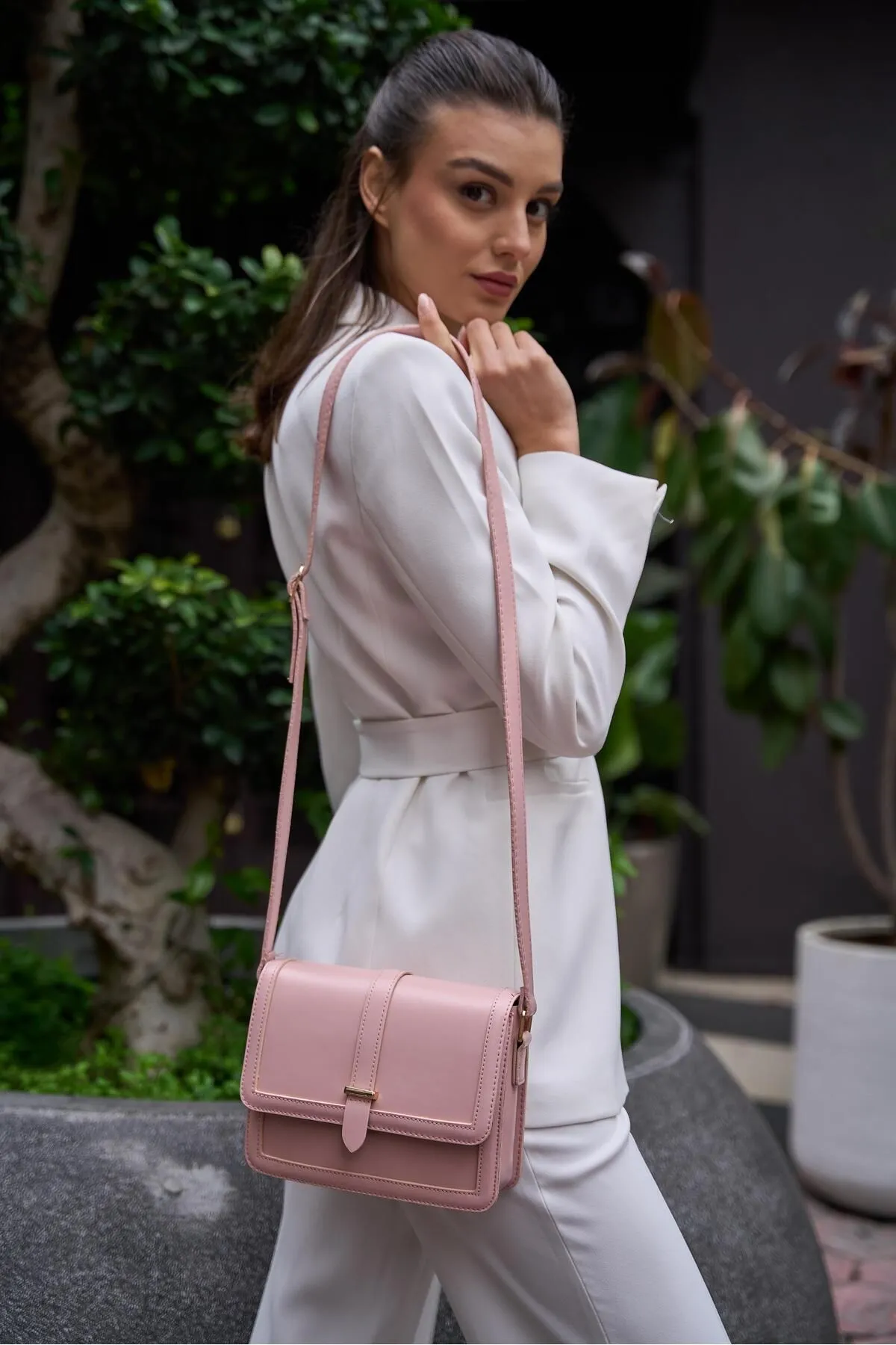 Madamra  Umhängetasche - Rosa - Unifarben
