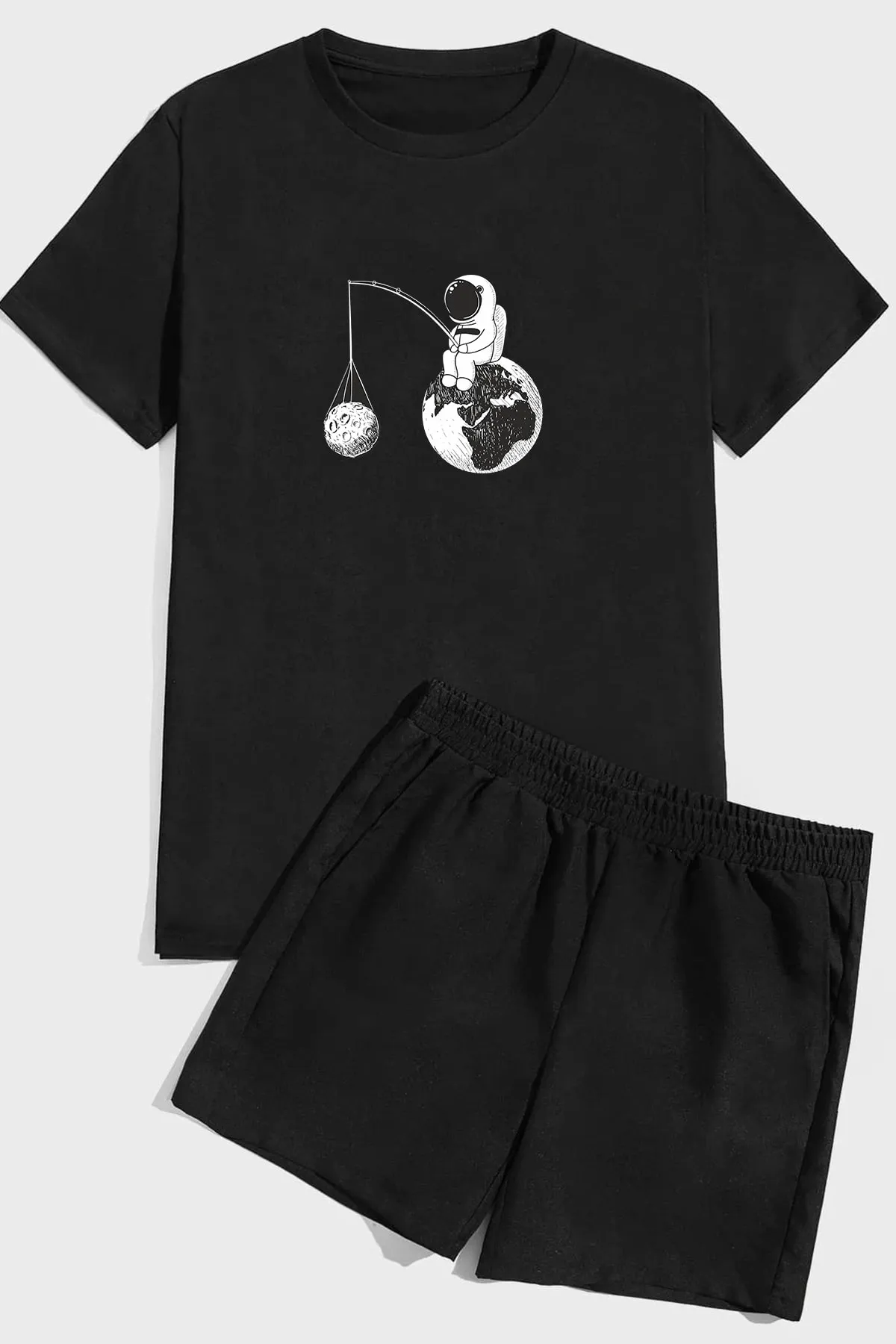 uyguntarz  Shorts-Set mit Weltraum-Print