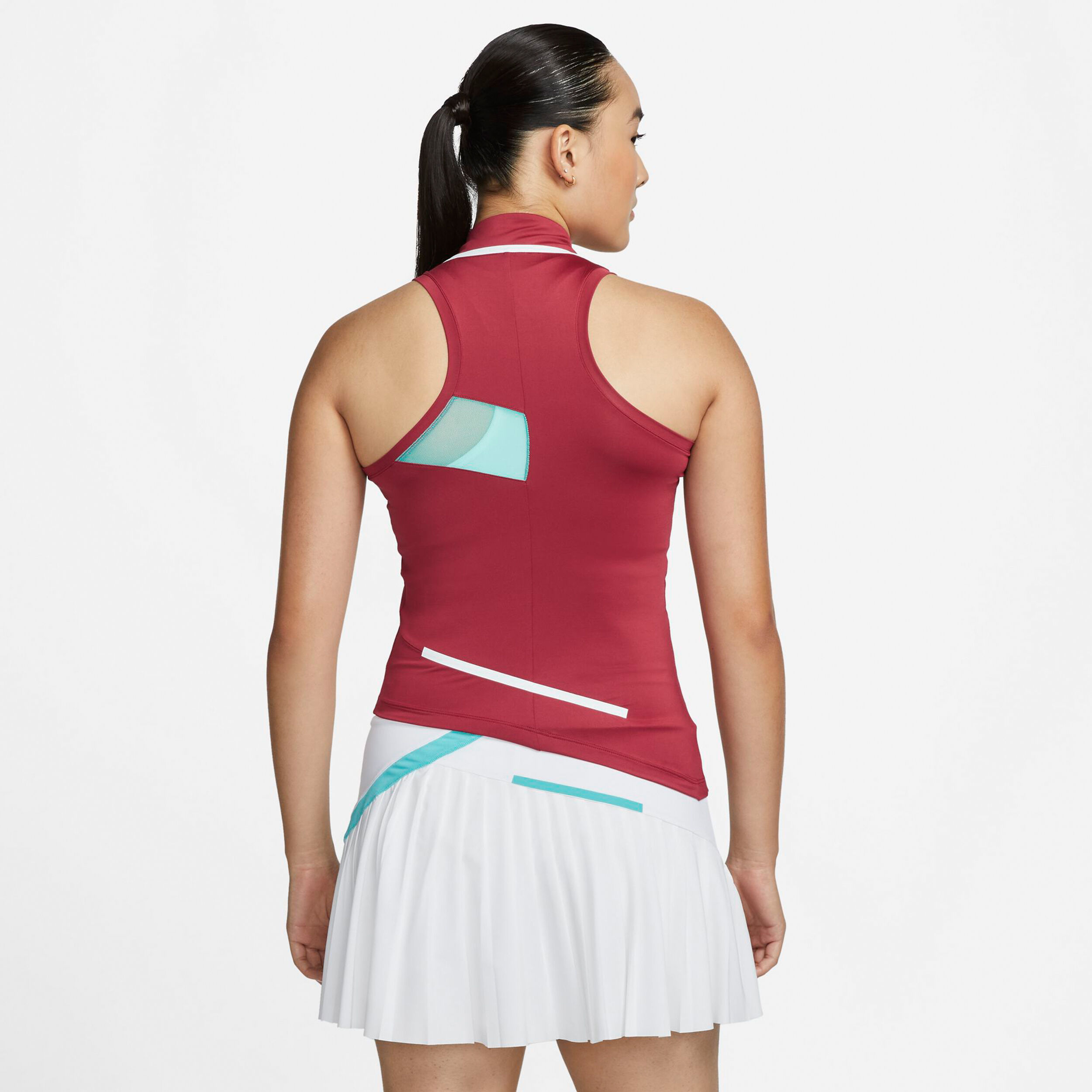 Court Dri-Fit Tank-Top Damen - Dunkelrot, Mehrfarbig