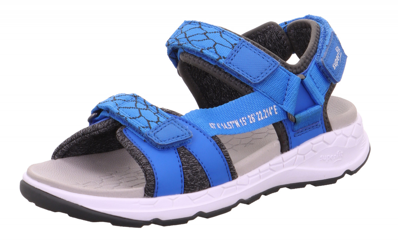 CRISS CROSS - Blau/GrauSandale mit Klettverschluss