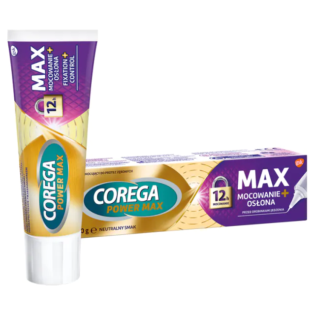 Corega Max Cover, Κρέμα Αυτοκόλλητης Οδοντοστοιχίας