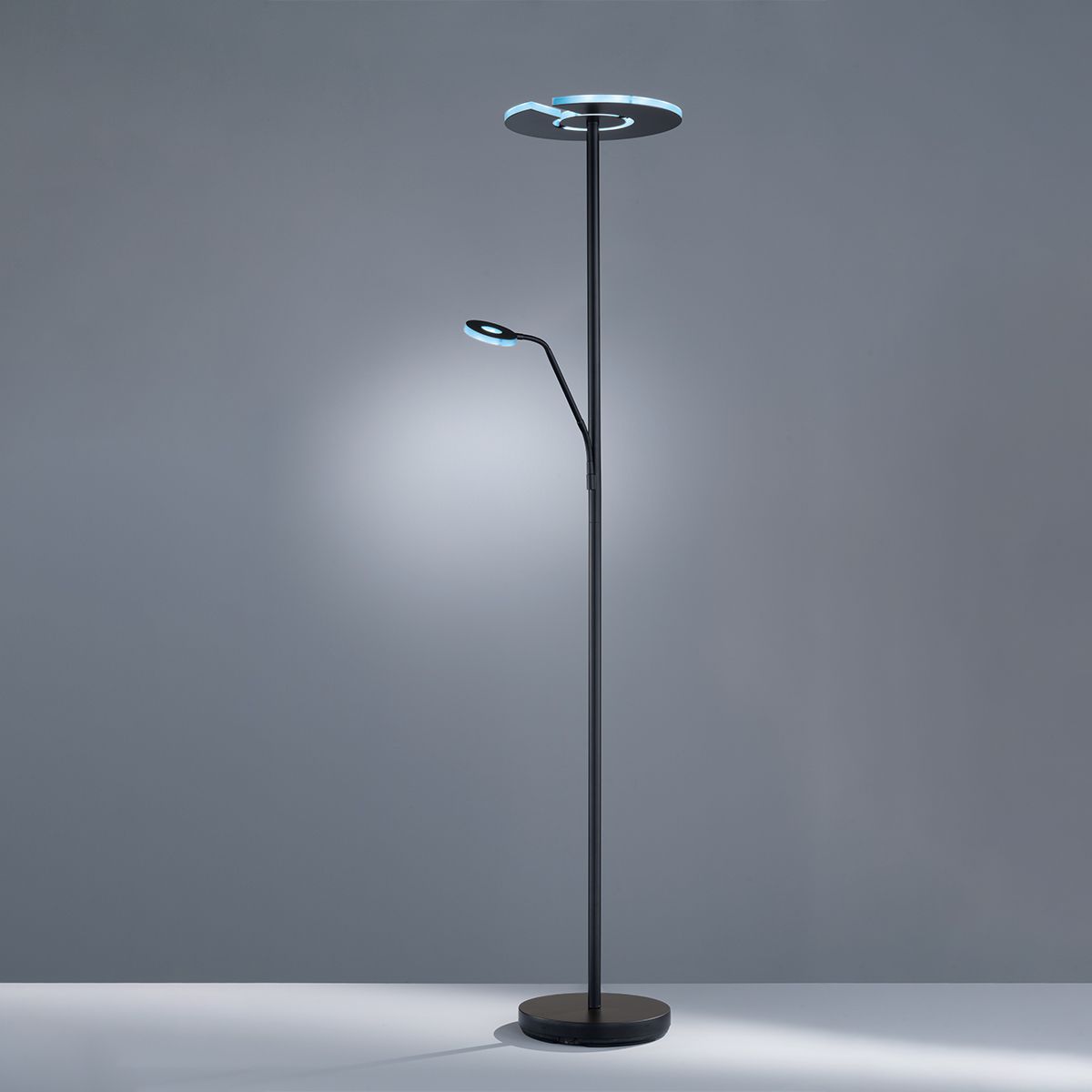 Fischer & Honsel 2-flg LED Fluter Dent-TW Schwarz
