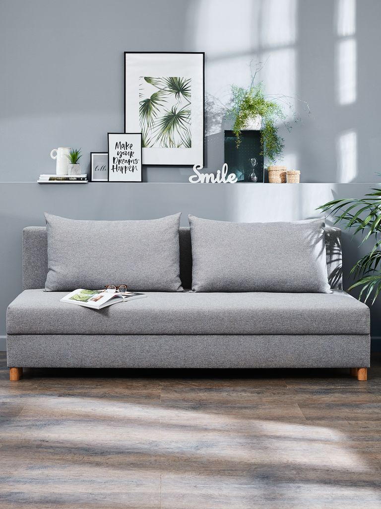 NORSMINDE Sofa rozkładana NORSMINDE jasnoszara