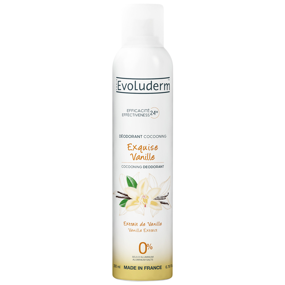 evoluderm Exquise Vanille Déodorant  24H Cocooning - 200 ml
