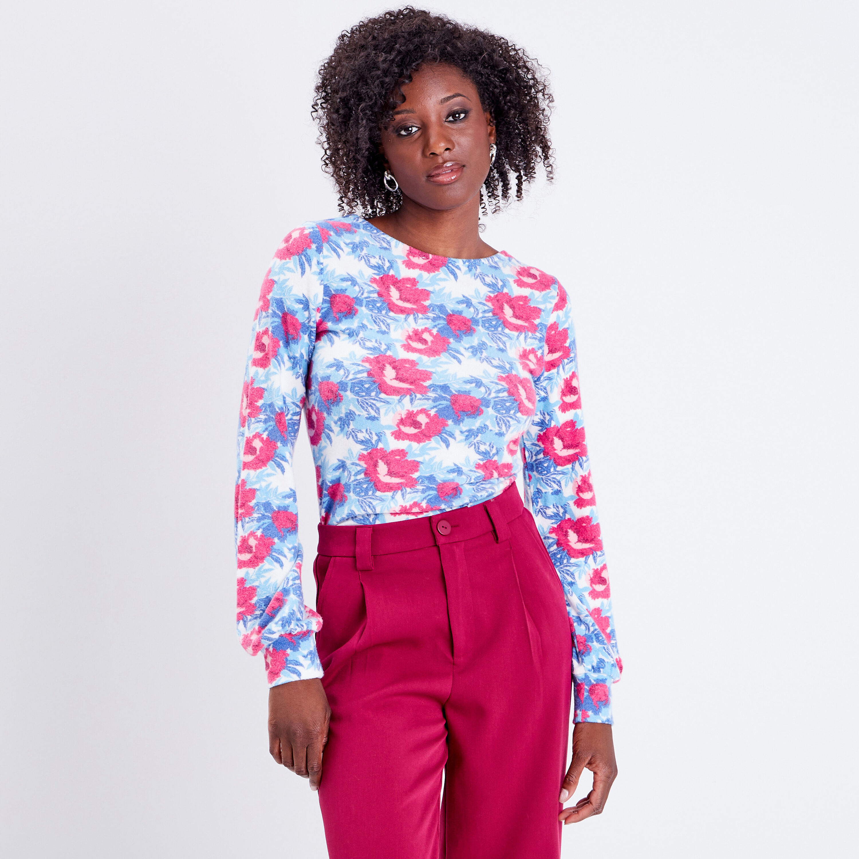 T-shirt manches longues blanc femme | Cache Cache
