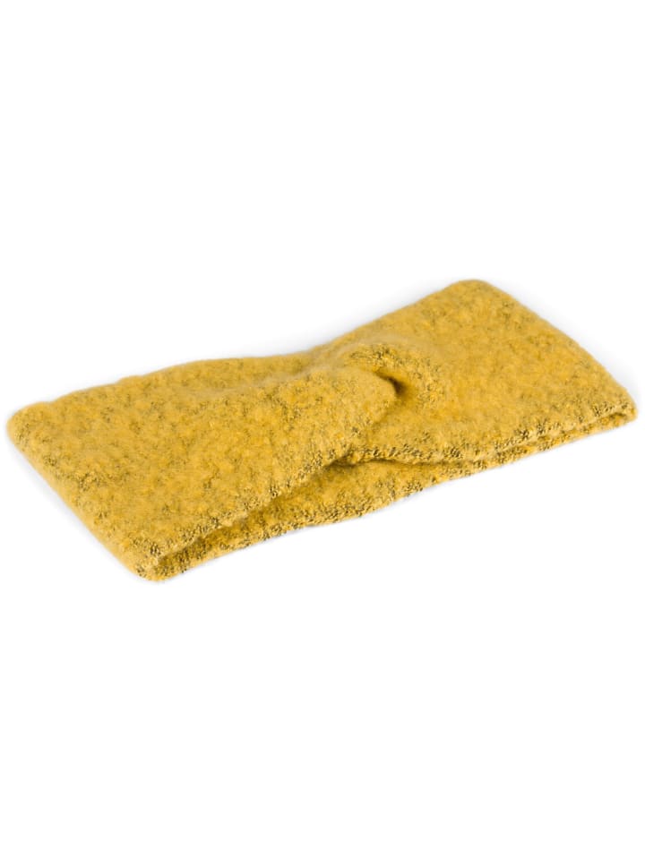 styleBREAKER Feinstrick Stirnband in Curry günstig kaufen onesize