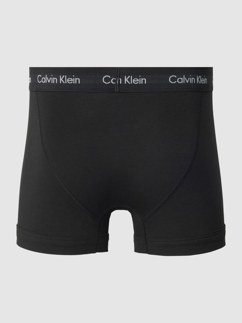 Trunks mit elastischem Logo-Bund im 3er-Pack in schwarz