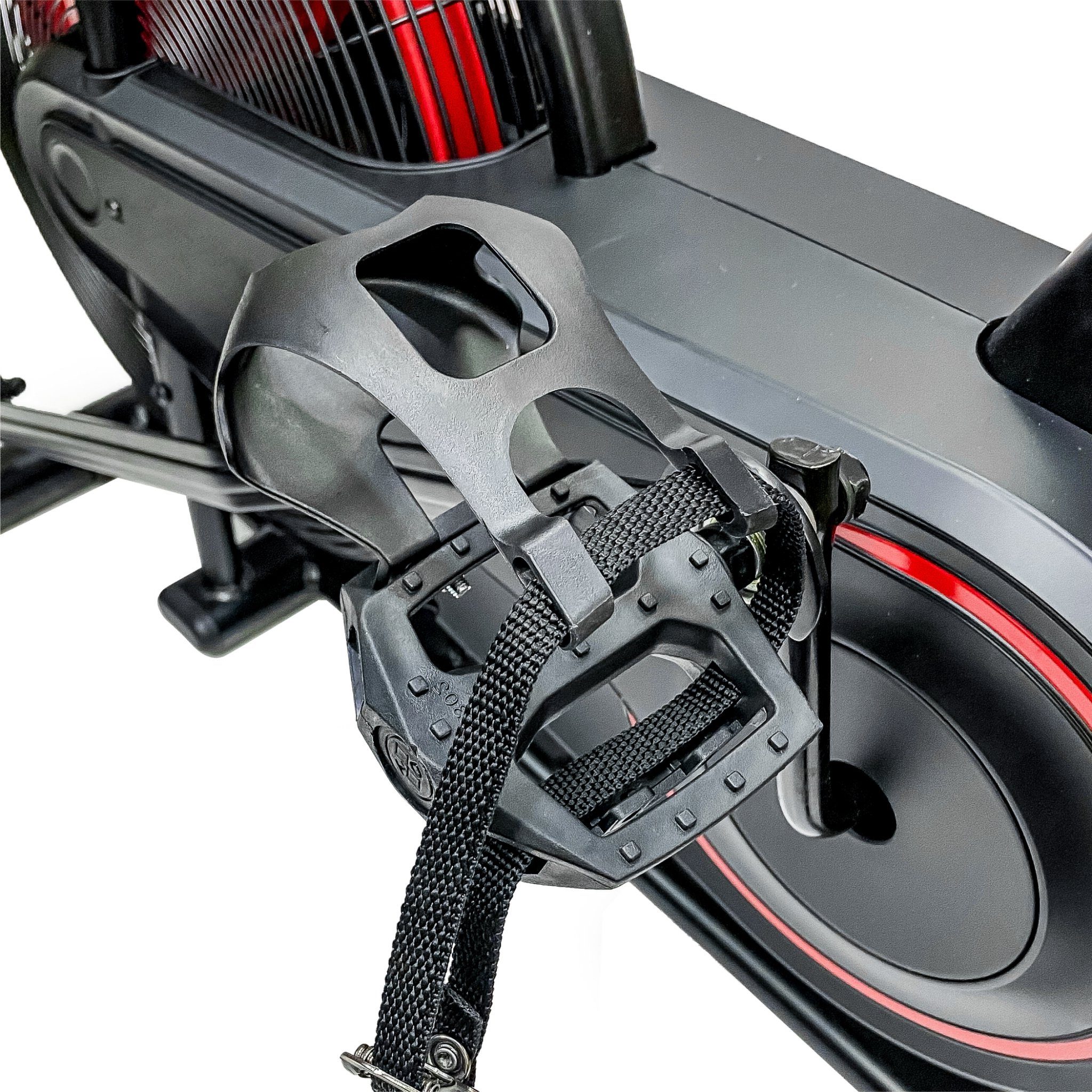 Zoomyo Heimtrainer Air Bike, Heimtrainer/Fitnessbike mit Windrad, Fan Bike, Air Bike Mounting Size: L x W x H approx. 116 x 59 x 126 cm
