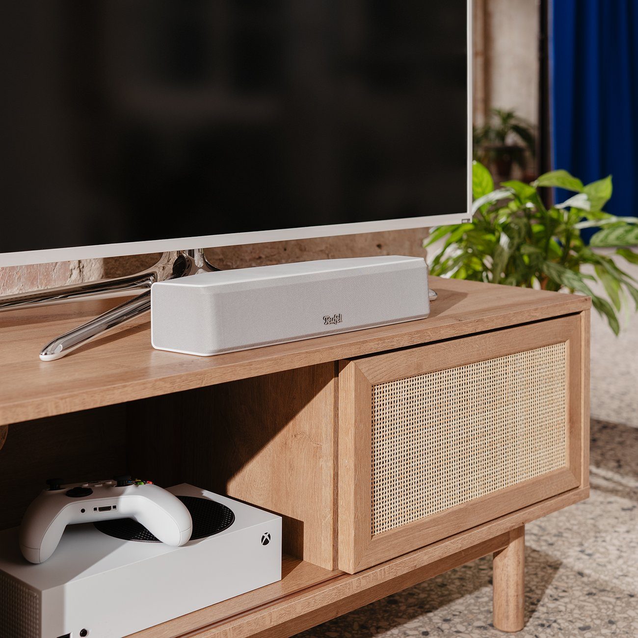 Teufel CINEBAR ONE Soundbar (HDMI, Bluetooth, 60 W, Integrierte USB-Soundkarte)