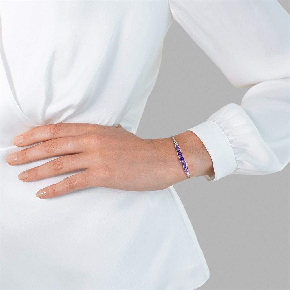 Rafaela Donata Bracelet Argent sterling Améthyste en Argent Bracelet