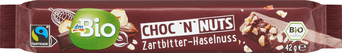 Choc `n`Nuts Zartbitter-Haselnuss, 42 g