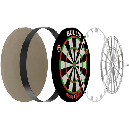 BULL'S DARTBOARD FOCUS II PLUS DART BOARD