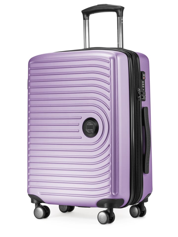 Hauptstadtkoffer Mitte - Handgepäck Bordgepäck-Trolley Koffer, TSA, in Flieder günstig kaufen S