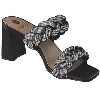 La Strada Pantolette in schwarz