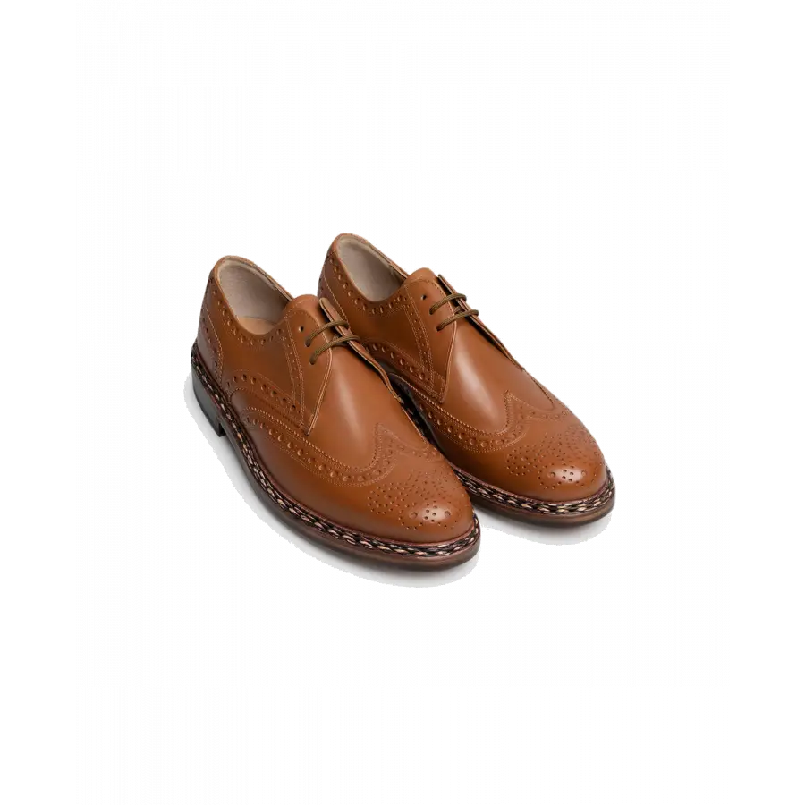 Heinrich Dinkelacker - Businessschuhe Derby BUDA FULL-BROGUE AC Kalbsleder - braun