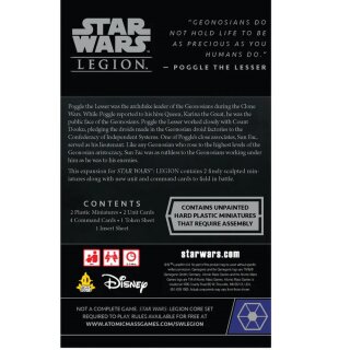 Star Wars Legion: Sun Fac & Poggle the Lesser Commander Expansion (EN)