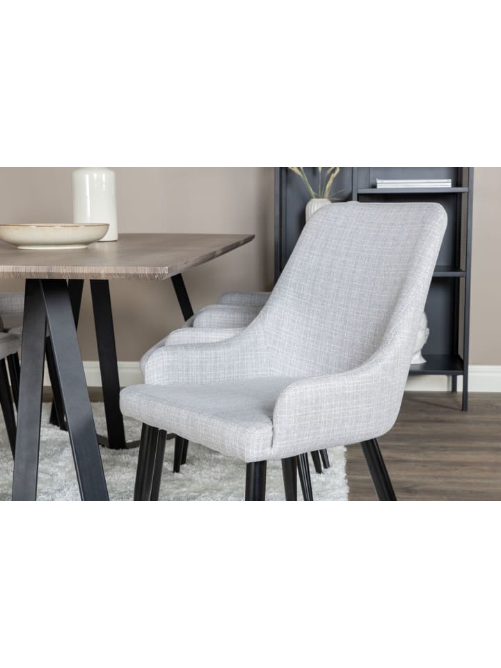 ebuy24 Essgruppe Marina 19 (7-teilig) Hellgrau 90 x 180 cm günstig kaufen onesize