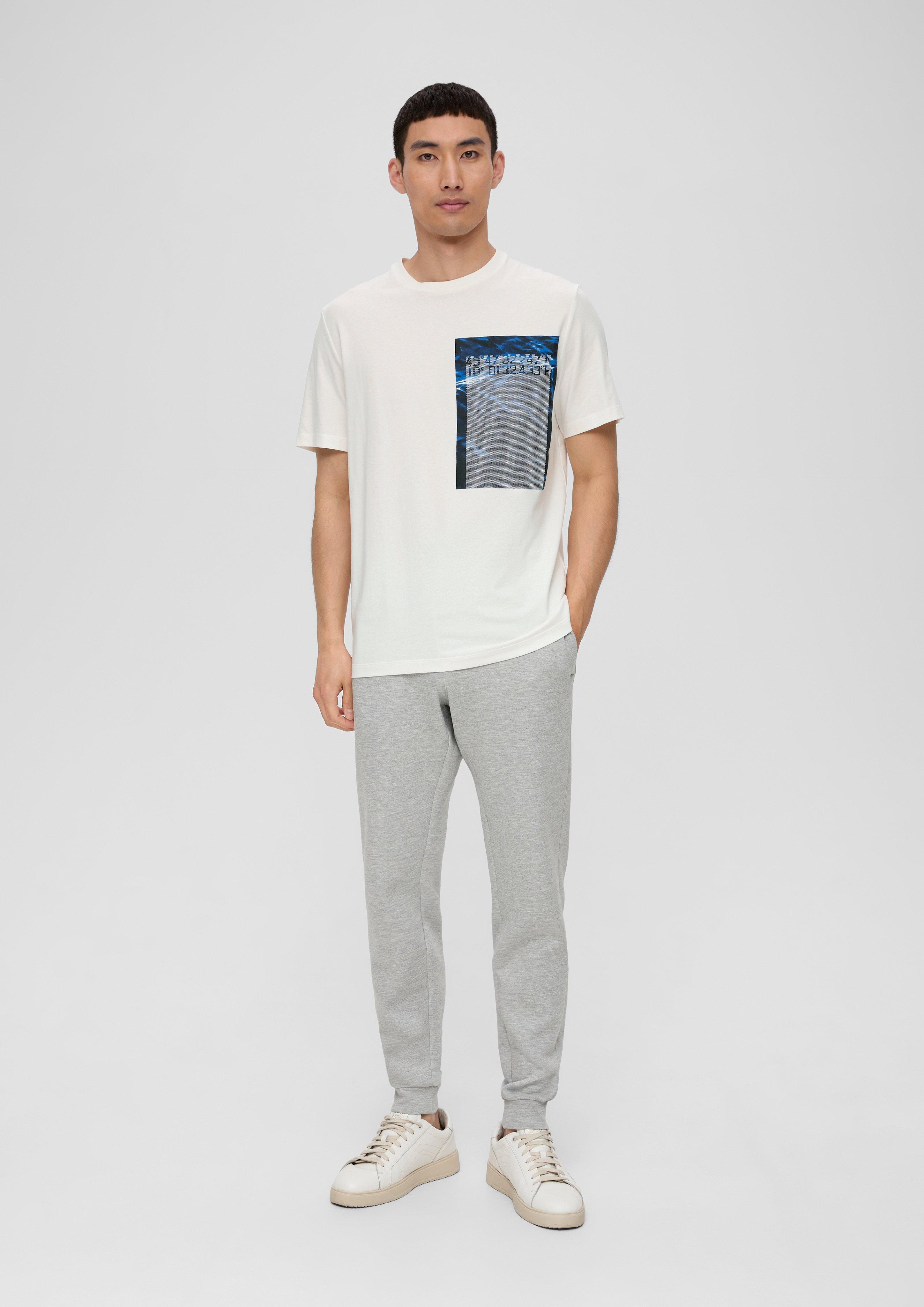 Printshirt aus Baumwollstretch  2135691-01D1