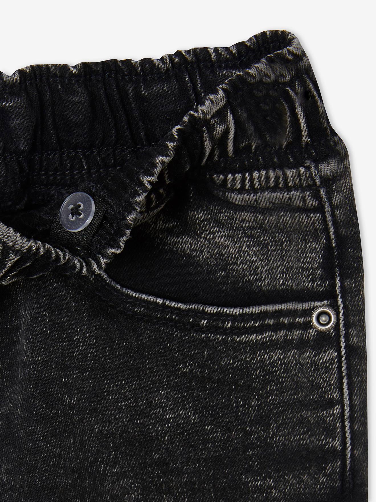 Vertbaudet Jungen Shorts in Denim-Optik Oeko-Tex - schwarz