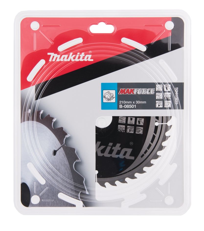 Makita Tillbehör B-08501 HM Sågblad Trä 210 x 30 x 40T