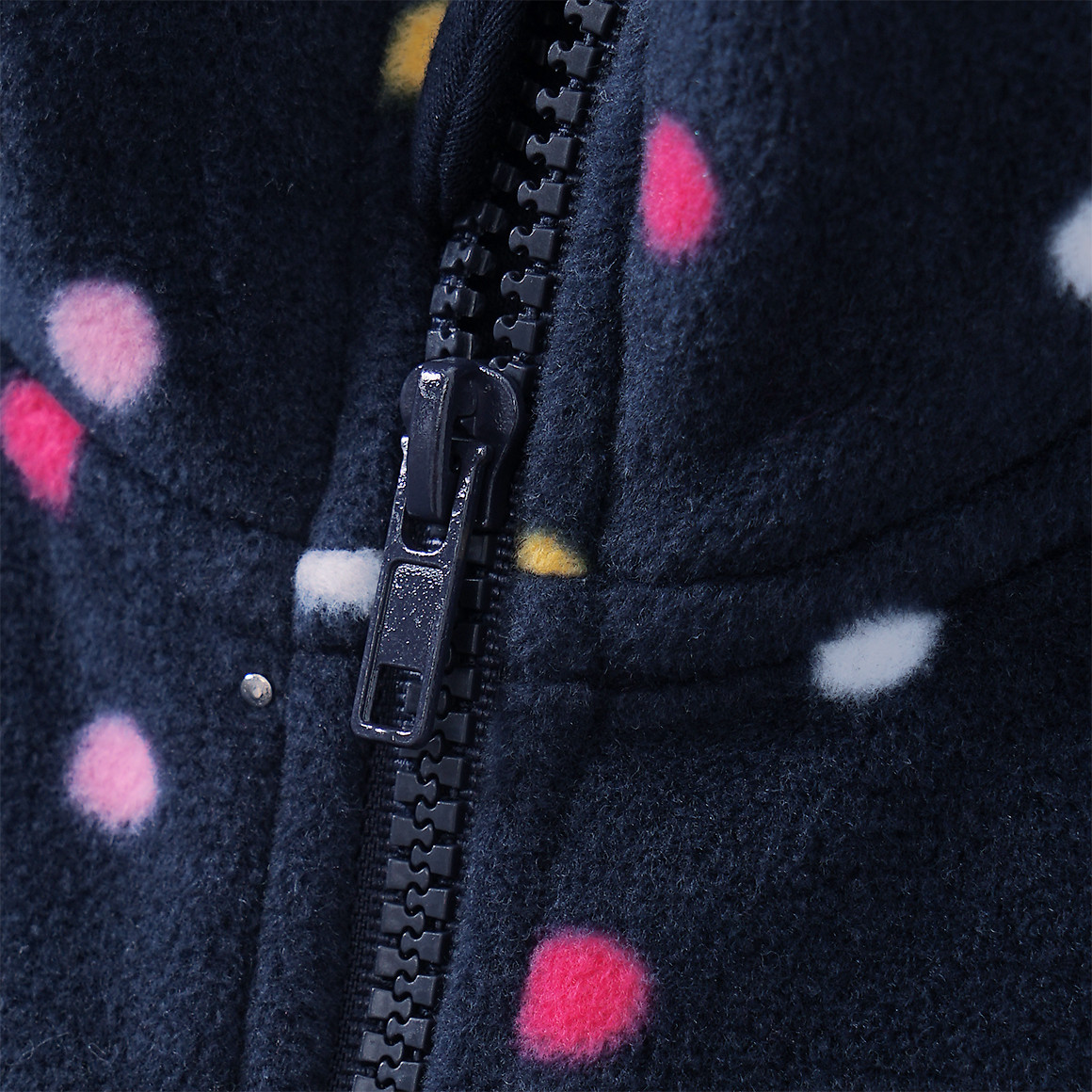 Mädchen Fleecejacke mit Punkte-Allover