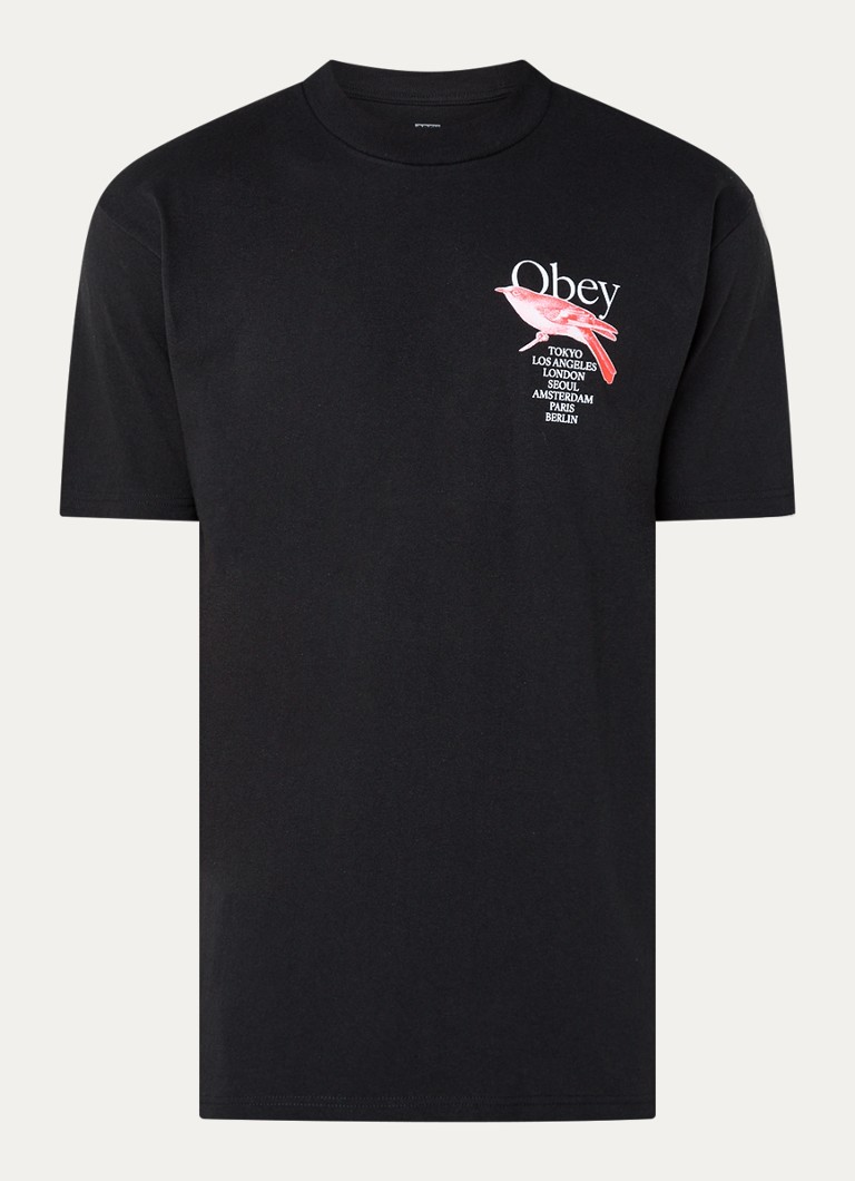Obey Bird T-shirt with logo and back print