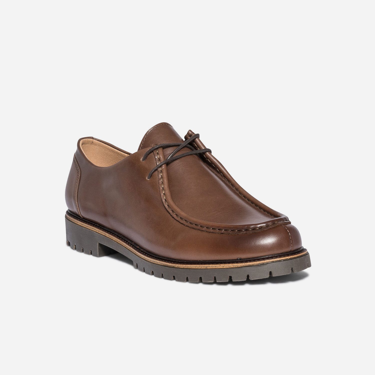 Derby marron foncé éco-conçu en cuir