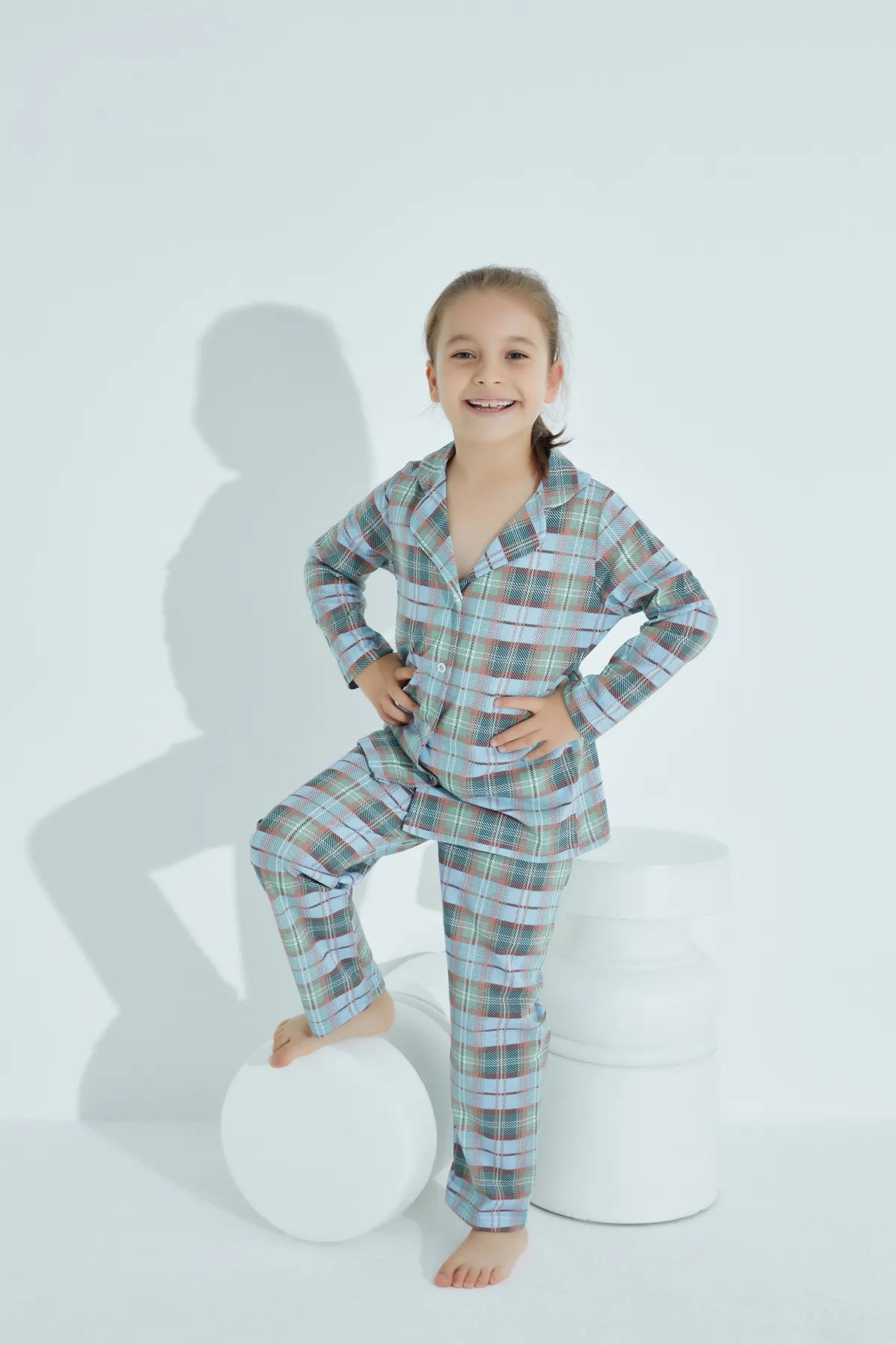 STRAWBERRY  Pyjama-Set aus Baumwolle mit Knöpfen