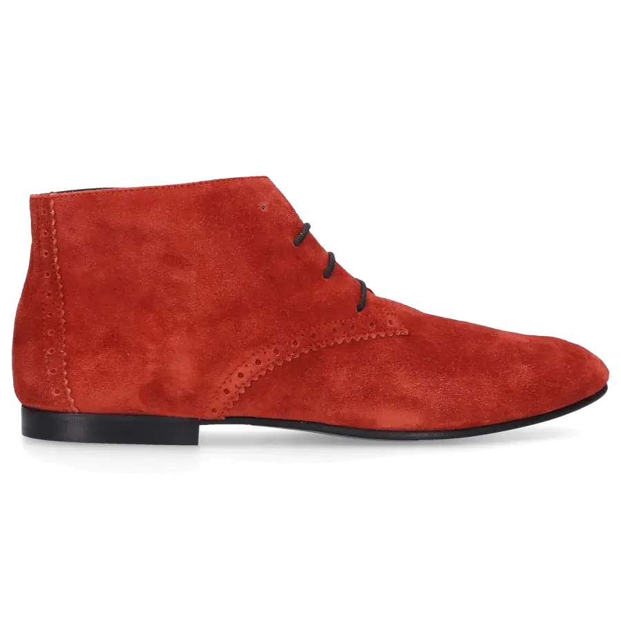 Balenciaga - Stiefeletten Veloursleder - rot