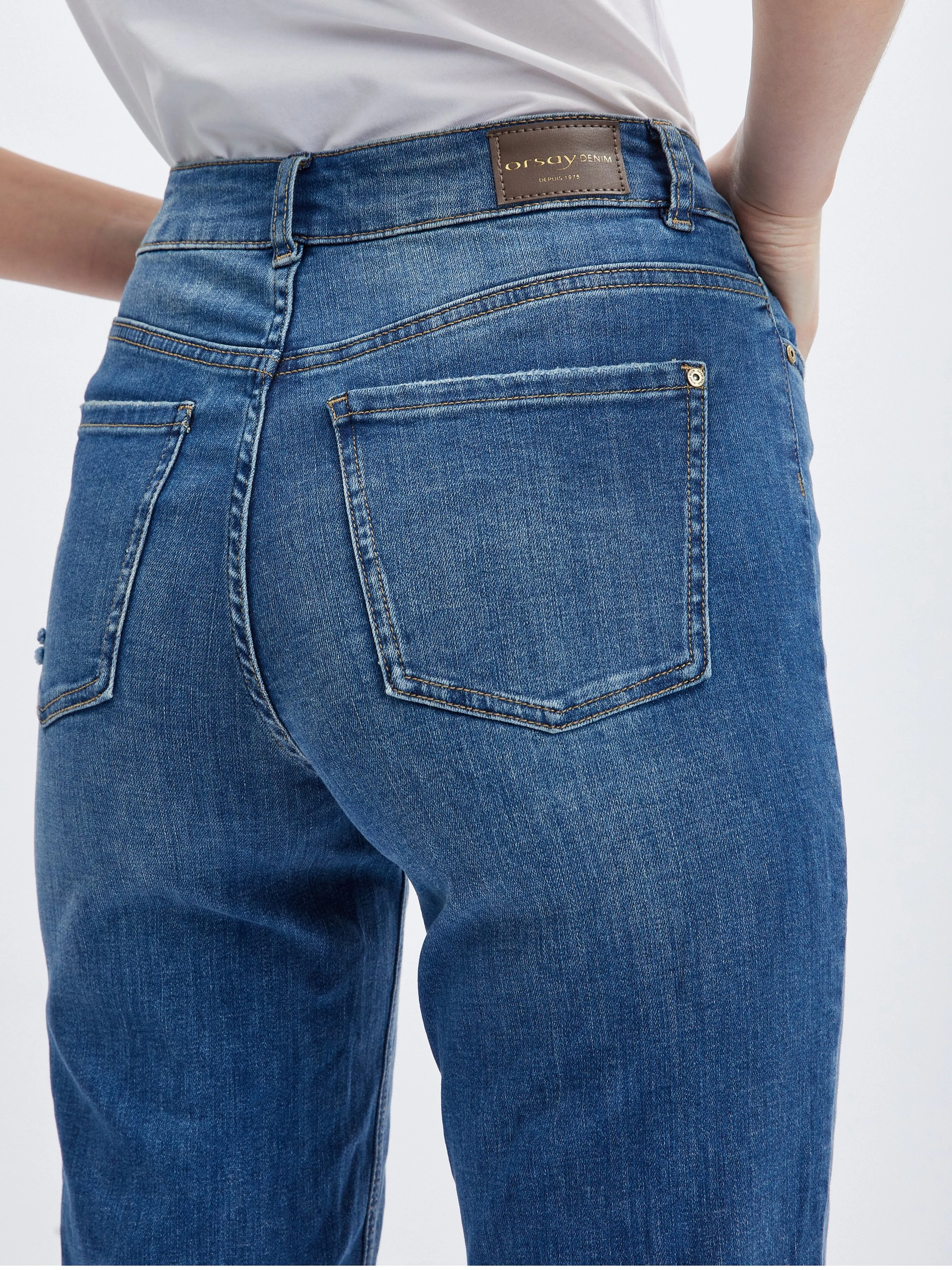 Dunkelblaue Mom-Jeans für Damen ORSAY