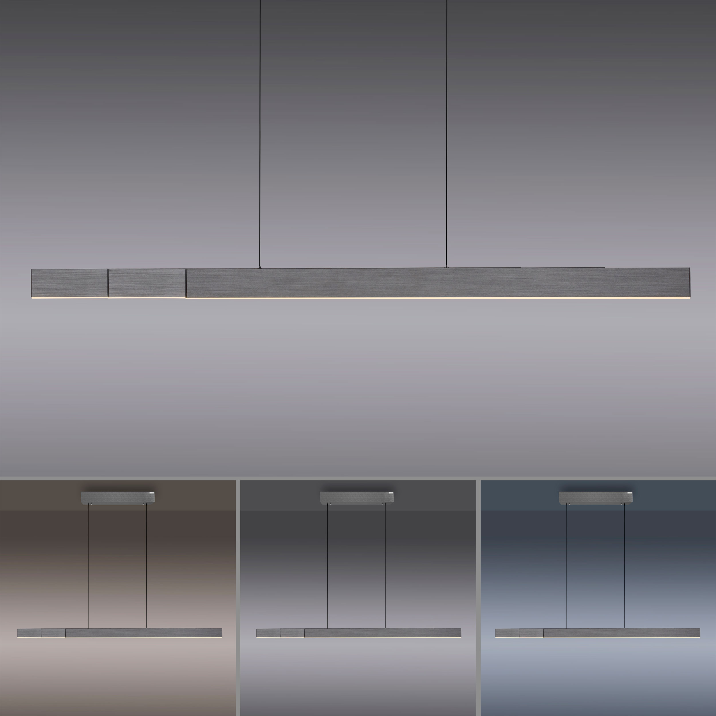 PURELED-Pendelleuchte 3flg