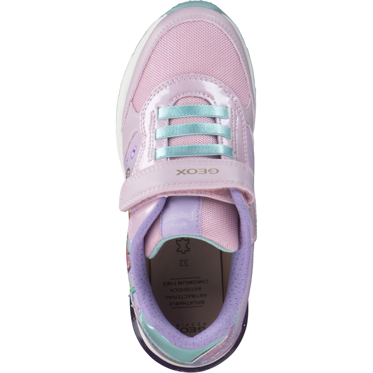 Geox J358VA, Sneakers Low, Kinder, pink/watersea