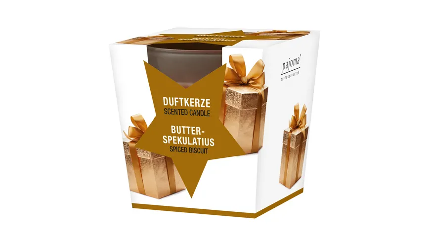 pajoma Duftkerze im Glas Butterspekulatius Beige