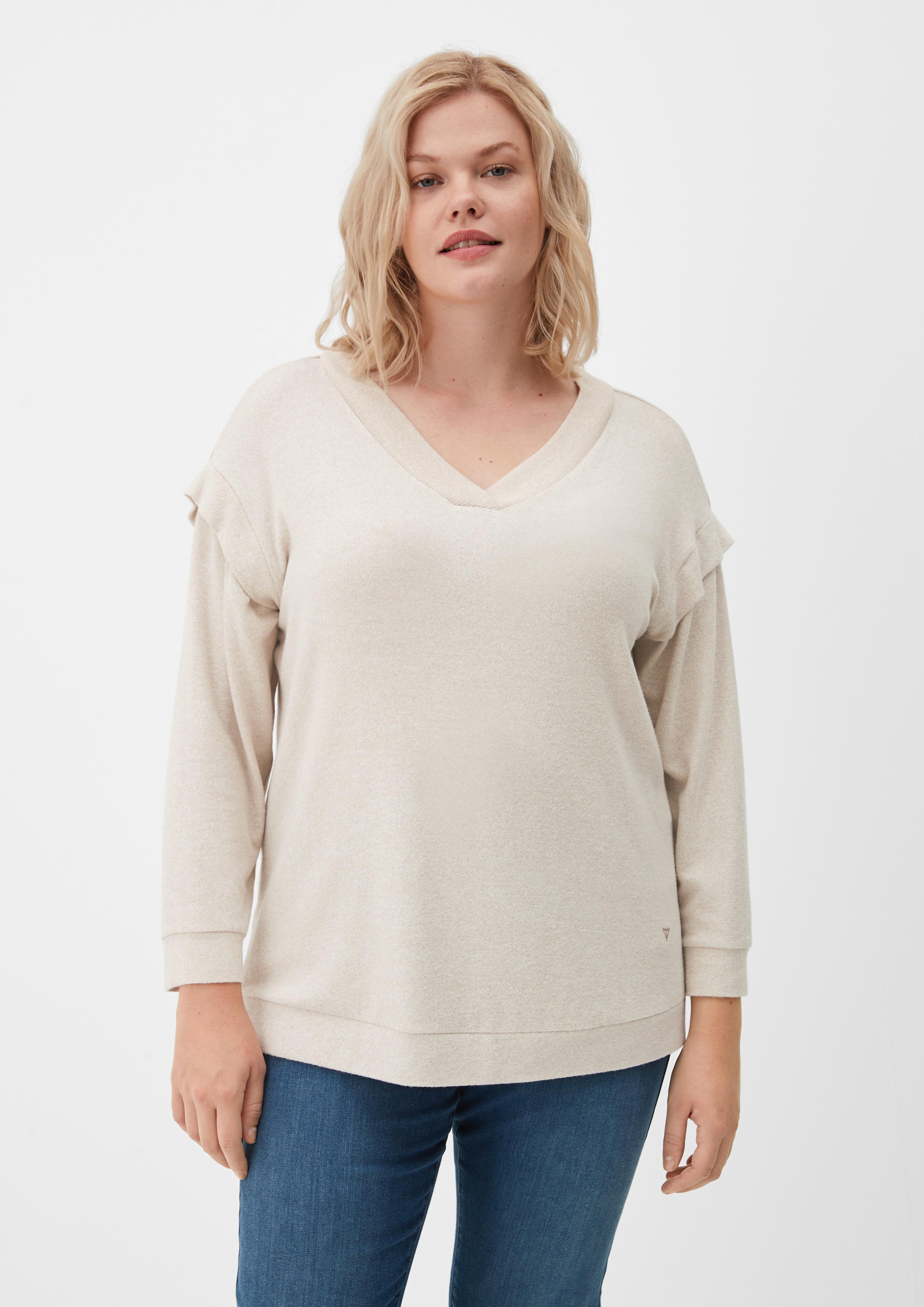 Longsleeve mit gelayerter Schulter  2121622-8214
