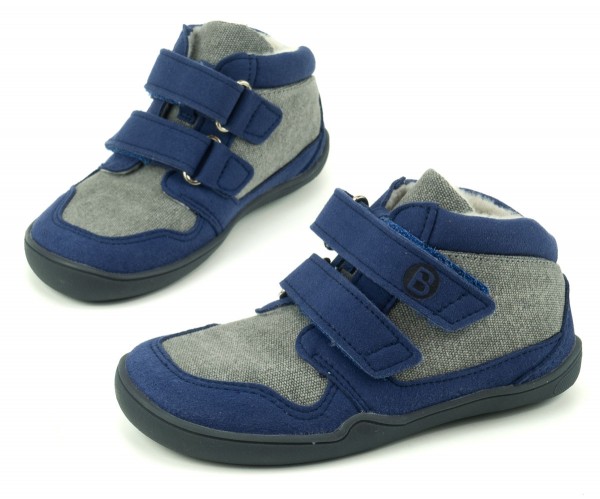 bLifestyle ~ Luchs MidCut Klettschuh Warm Vegan ~ Tintenblau