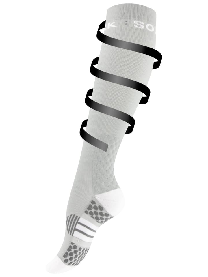 Stark Soul® COMPRESSox – Unisex Kompressions-Sportsocken in hellgrau günstig kaufen