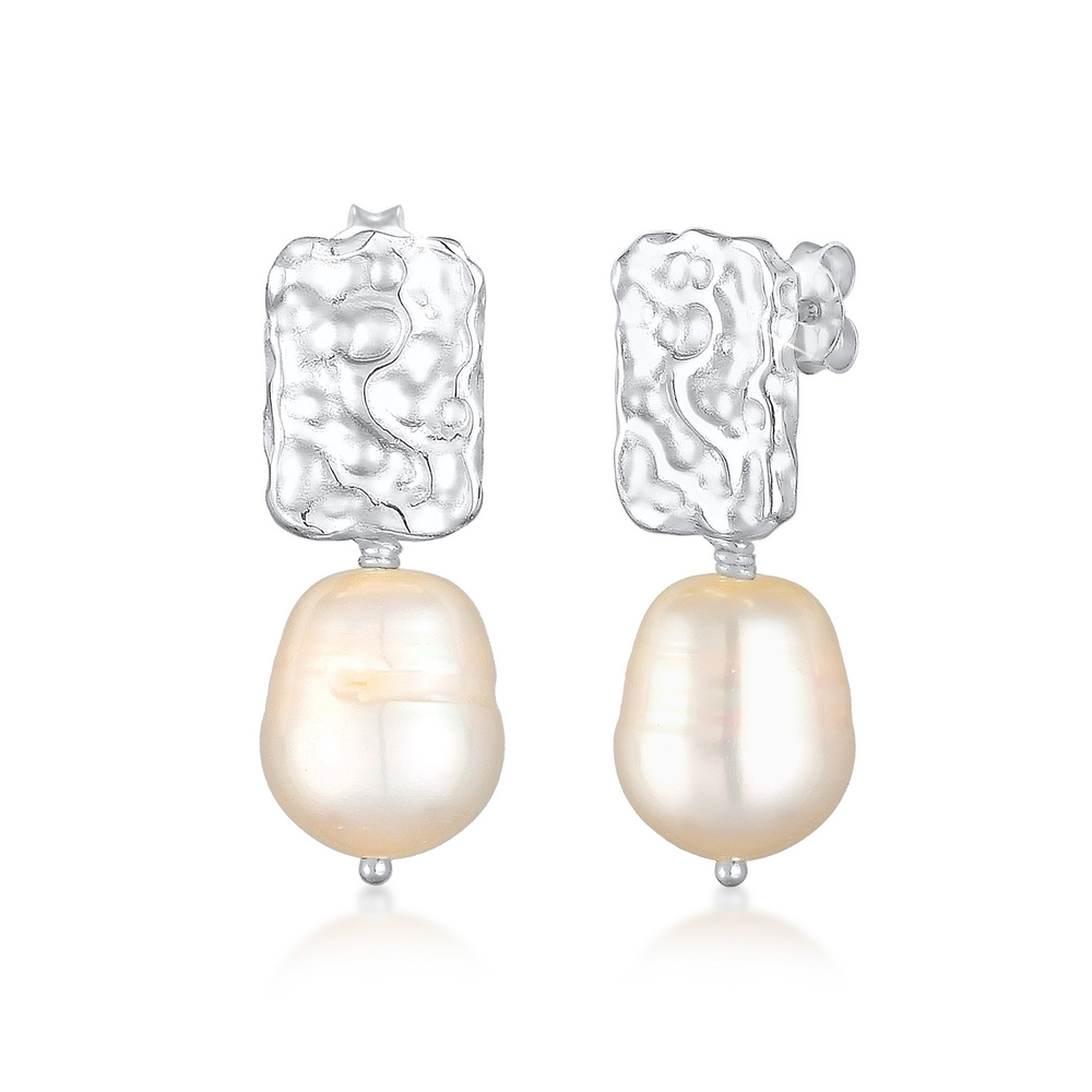 Elli PREMIUM Elli PREMIUM Boucles d'Oreilles Femmes Pendentif d'oreilles Organique Martelé Bar Boucles d'oreilles
