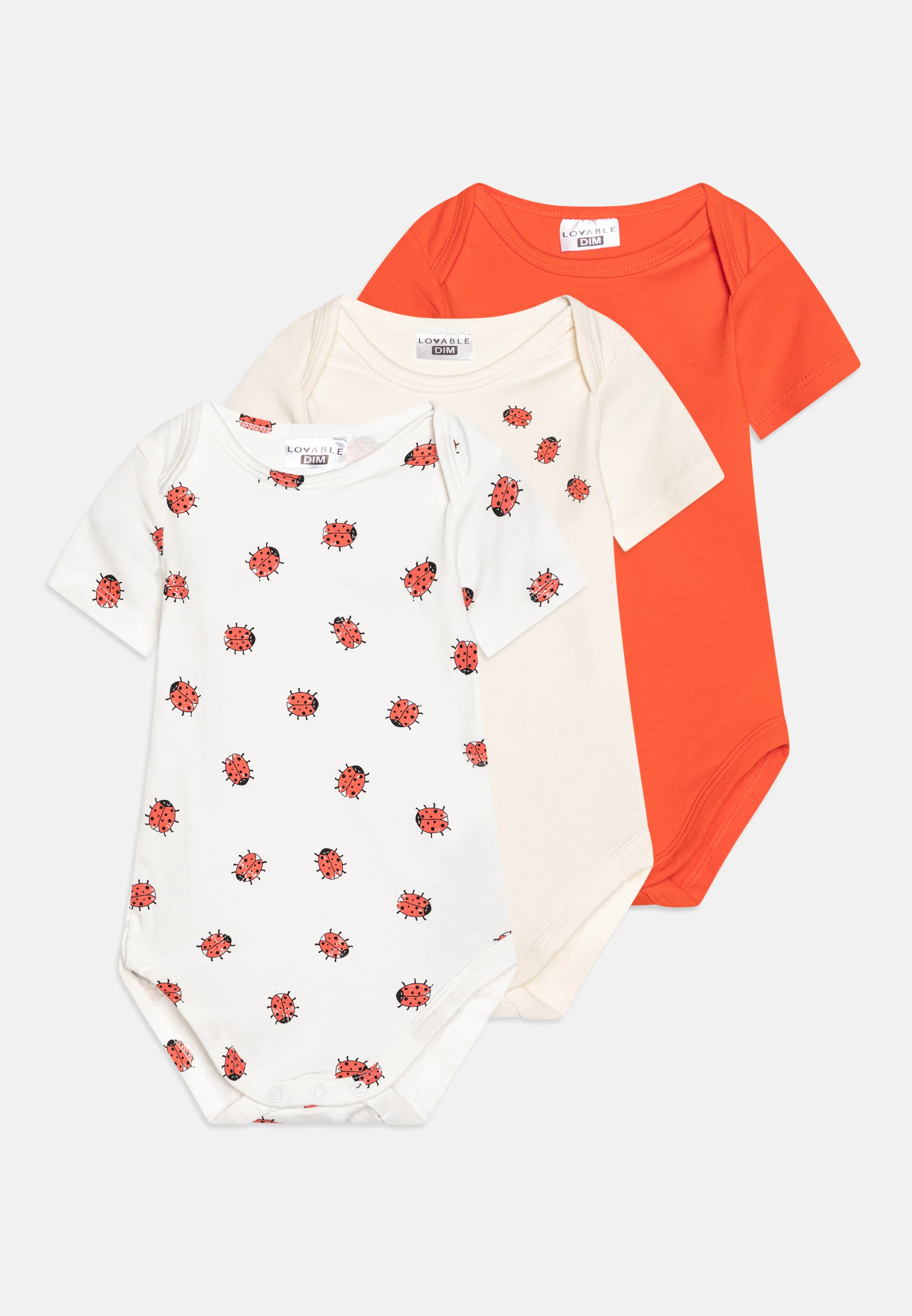 Paquete de 3 camisetas de cuello americano y manga corta DIM - Body