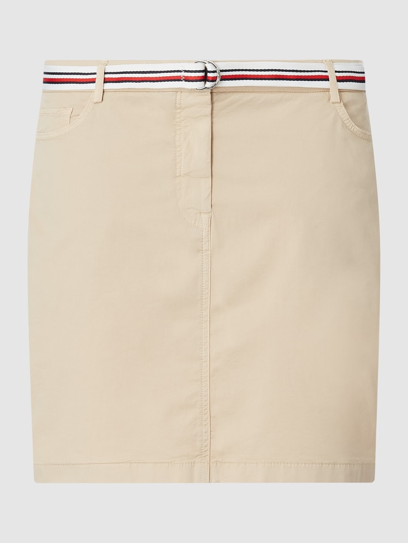 PLUS SIZE Rock mit Stretch-Anteil in beige