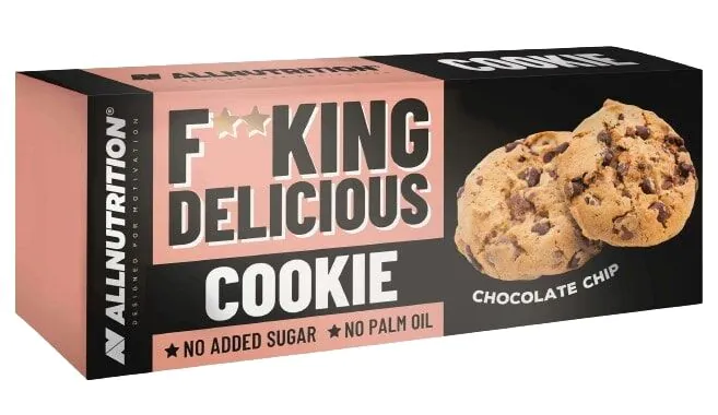 „Allnutrition Fitking“ gardūs šokolado gabaliukai – sausainiai, 135 g