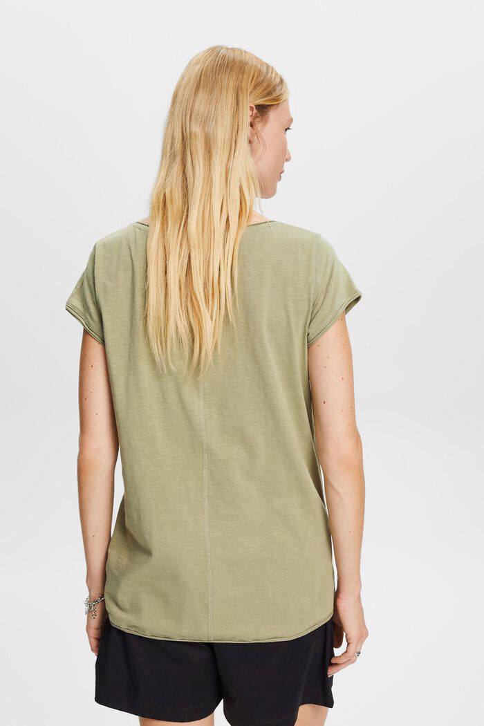 T-Shirt aus Slub Baumwolle