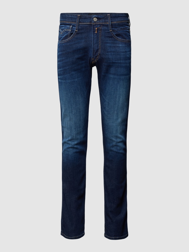Jeans im 5-Pocket-Design in marineblau
